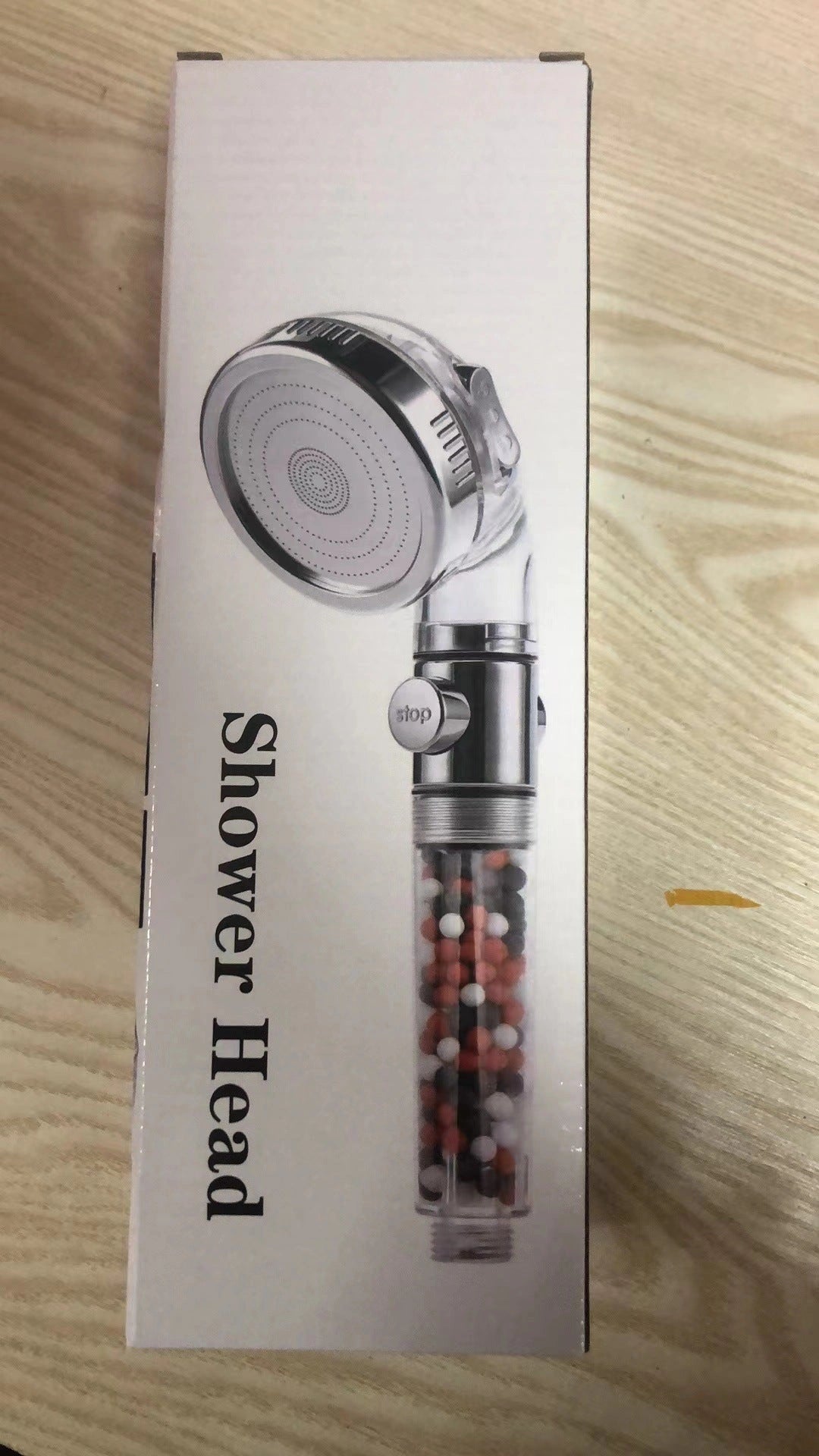 Household Negative Ion Pressurized Shower Head with 3 Adjustable Modes