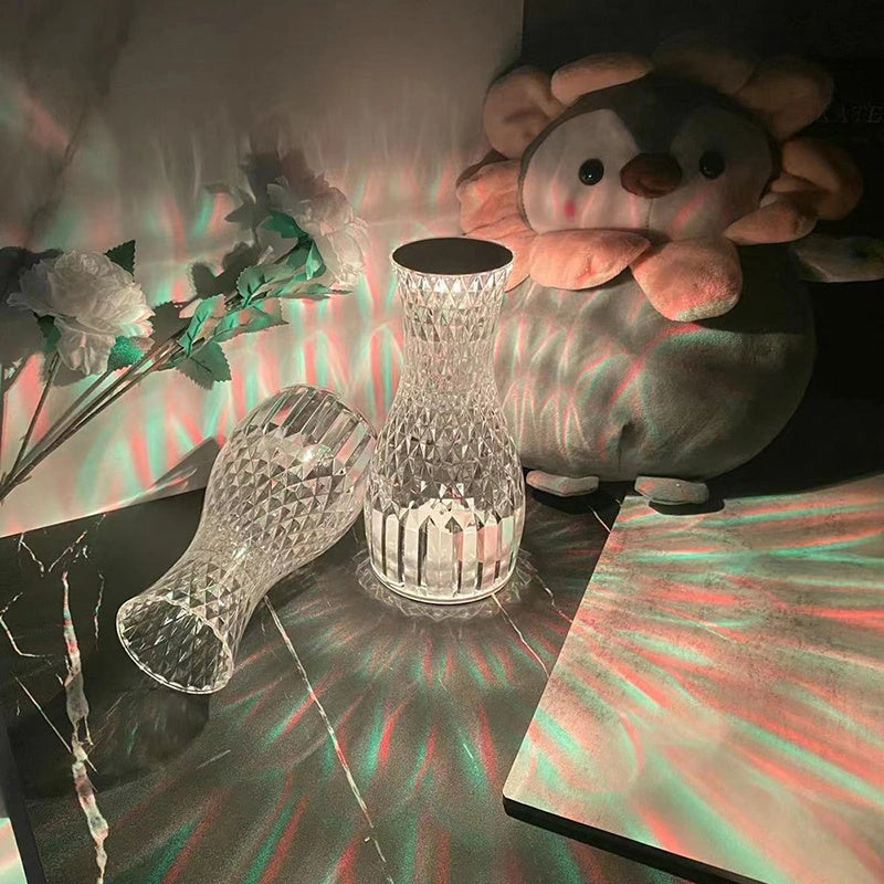 Vase Shape Atmosphere Crystal Lamp with USB Charging and Remote Control