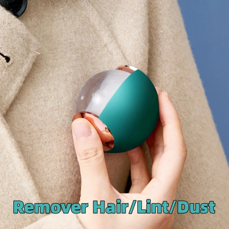 Reusable gel lint roller for pet hair with washable sticky roller ball