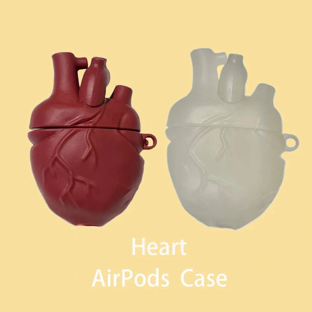 3D Heart Design Silicone Case for AirPods Pro and 3rd Generation