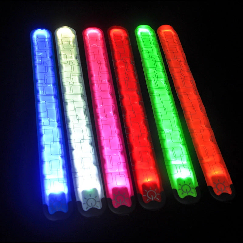 Rechargeable Nylon LED Sports Bracelet for Night Safety