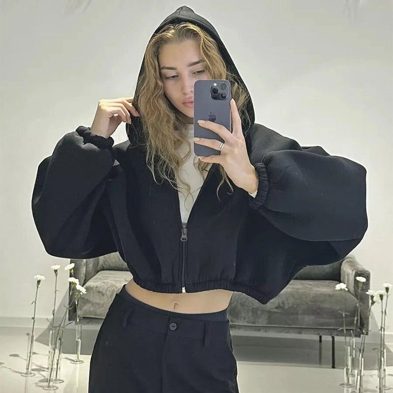 Stylish Women's Solid Colour Hoodies