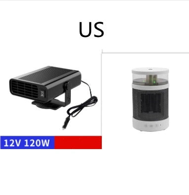 Universal Car Defrost Heater and Cooling Fan with 360-Degree Rotation