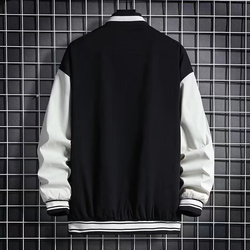 Stylish Loose Fit Hong Kong Style Baseball Jacket for Teens
