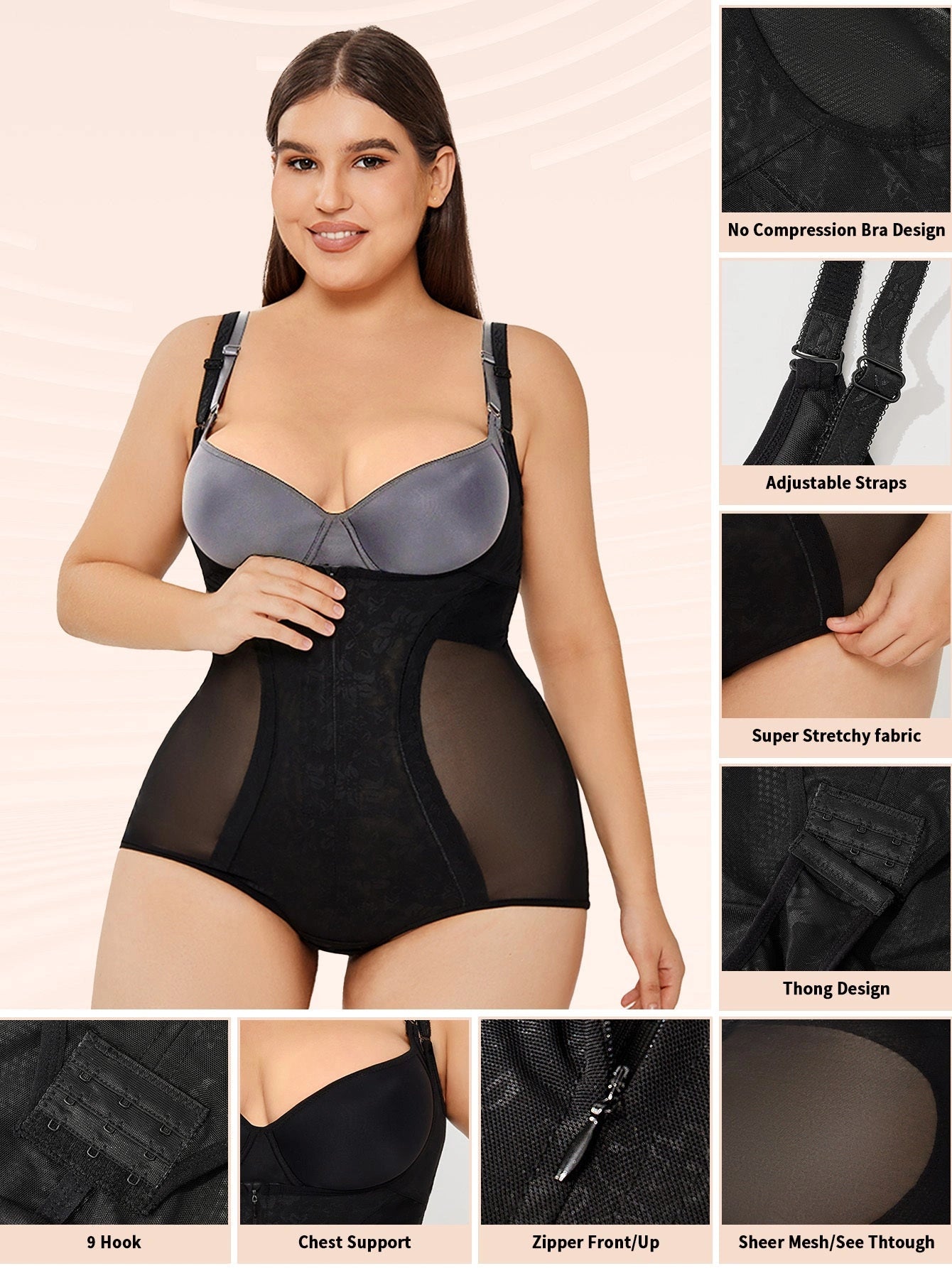 Slimming Shapewear Bodysuit with Tummy Control
