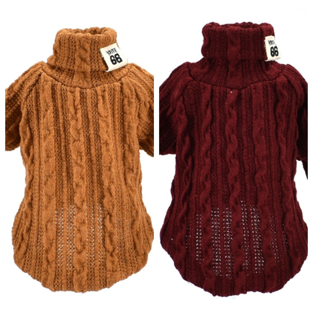 Dog Sweater Turtleneck in Acrylic for Small to Medium Dogs