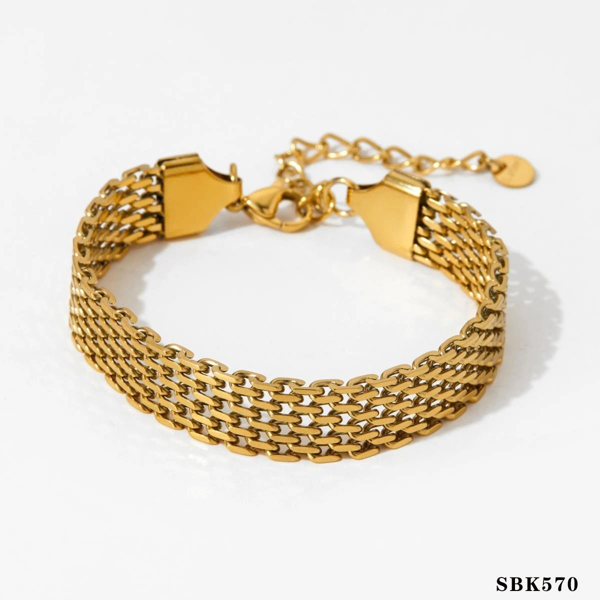 Retro Silver Crystal Heart Women's Bracelet Set with Adjustable Geometry Design