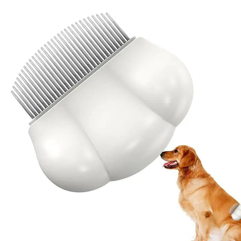 Universal Pet Grooming Comb with Ergonomic Handle for Tangle-Free Fur