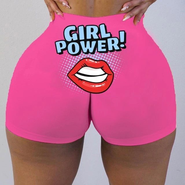 Cotton Plus Size Graphic Biker Shorts in Multiple Colours