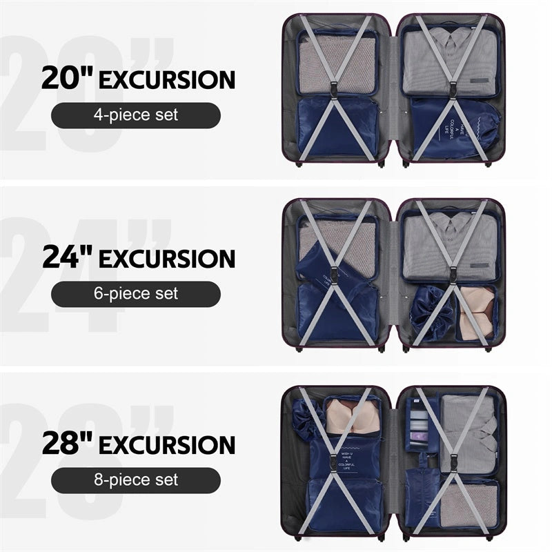 Simple Solid Colour Storage Bags Set for Home Organisation