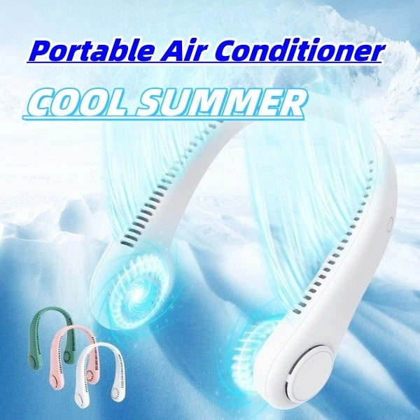 Hands-Free USB Rechargeable Neck Fan with Bladeless Design