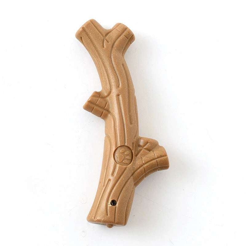 Bite-resistant dog chew toy for small breeds with dental cleaning features