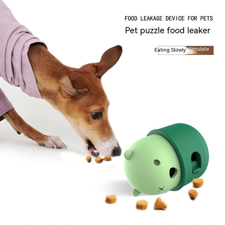 Adjustable Dog Food Feeder Ball in Durable Silicone for Interactive Play