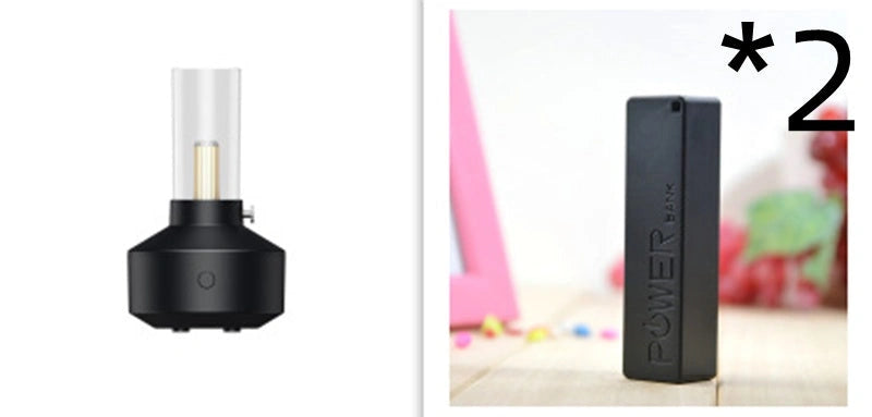 Retro Light Aroma Diffuser with LED Filament Night Light and Humidifier