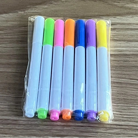 Acrylic DIY Note Board LED Night Light with 7 Pens