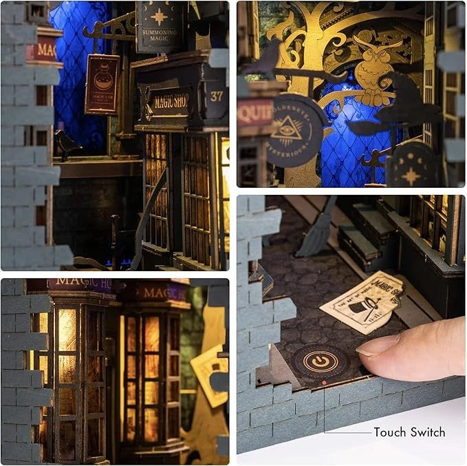 ROBOTIME Rolife DIY Book Nook Kit with LED Light