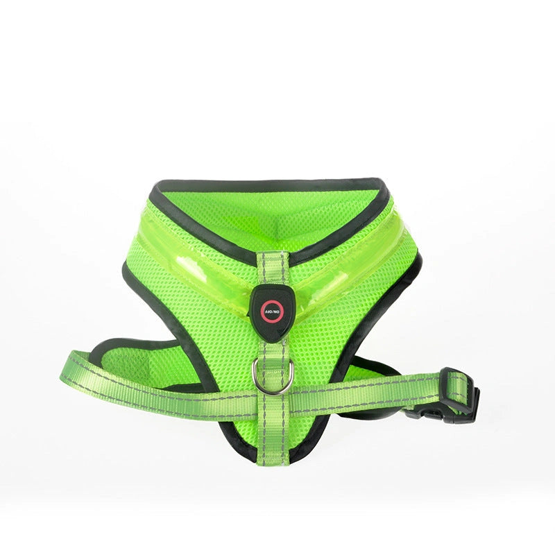 USB Charging LED Dog Harness with Reflective Safety Features