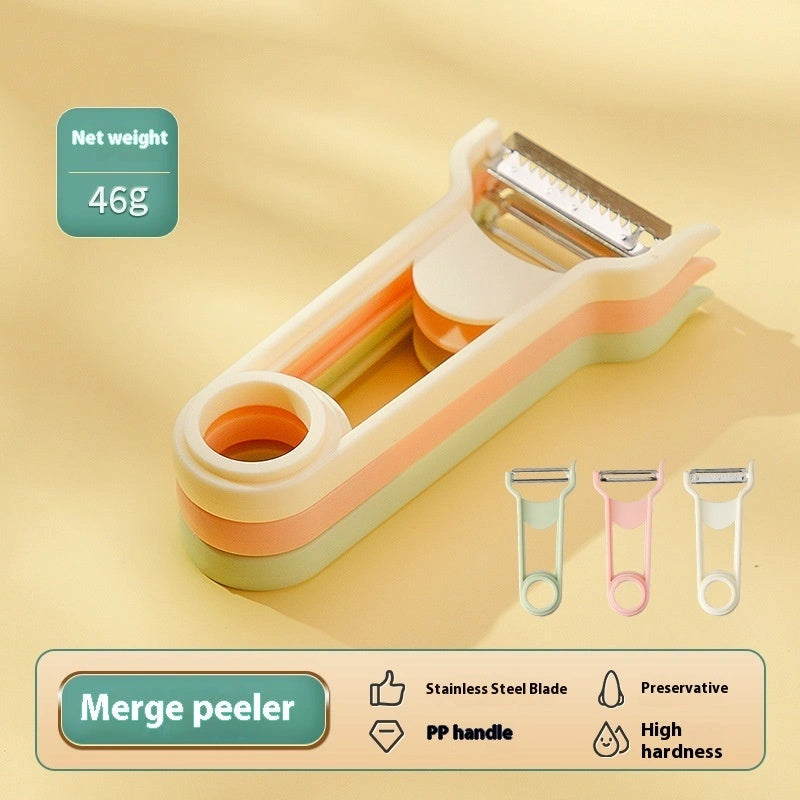 3-in-1 Cheese and Vegetable Grater with Stainless Steel Blades