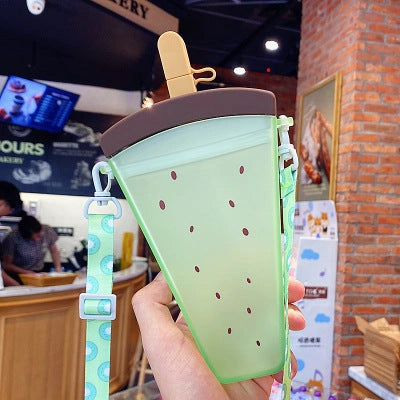 Anti-drop Watermelon Ice Cream Net Celebrity Kettle for Children with 360° Sealing