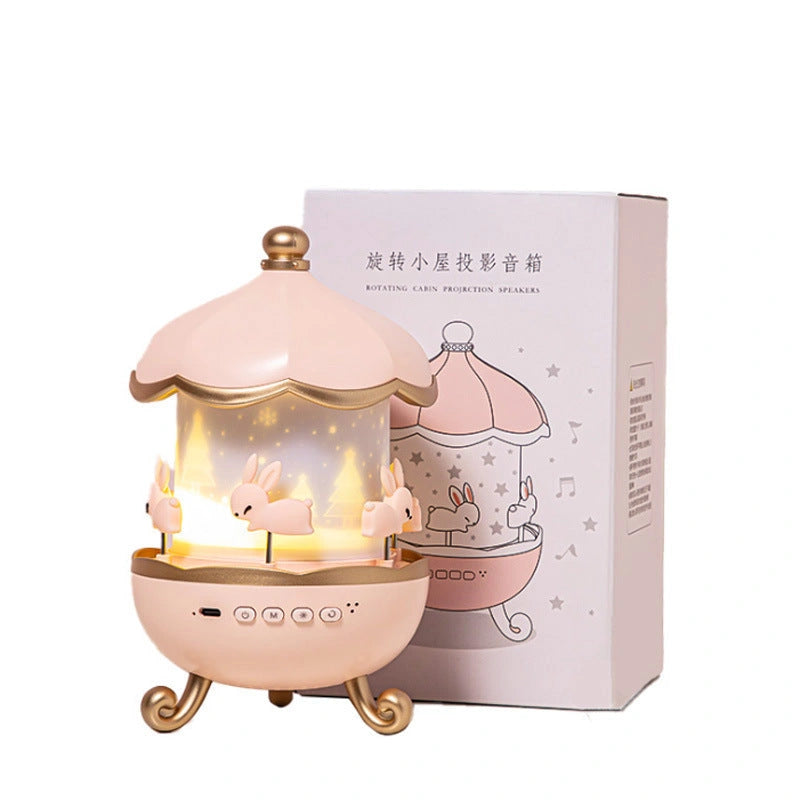 USB Rechargeable Space Rotation Night Light Projector with 12 Films
