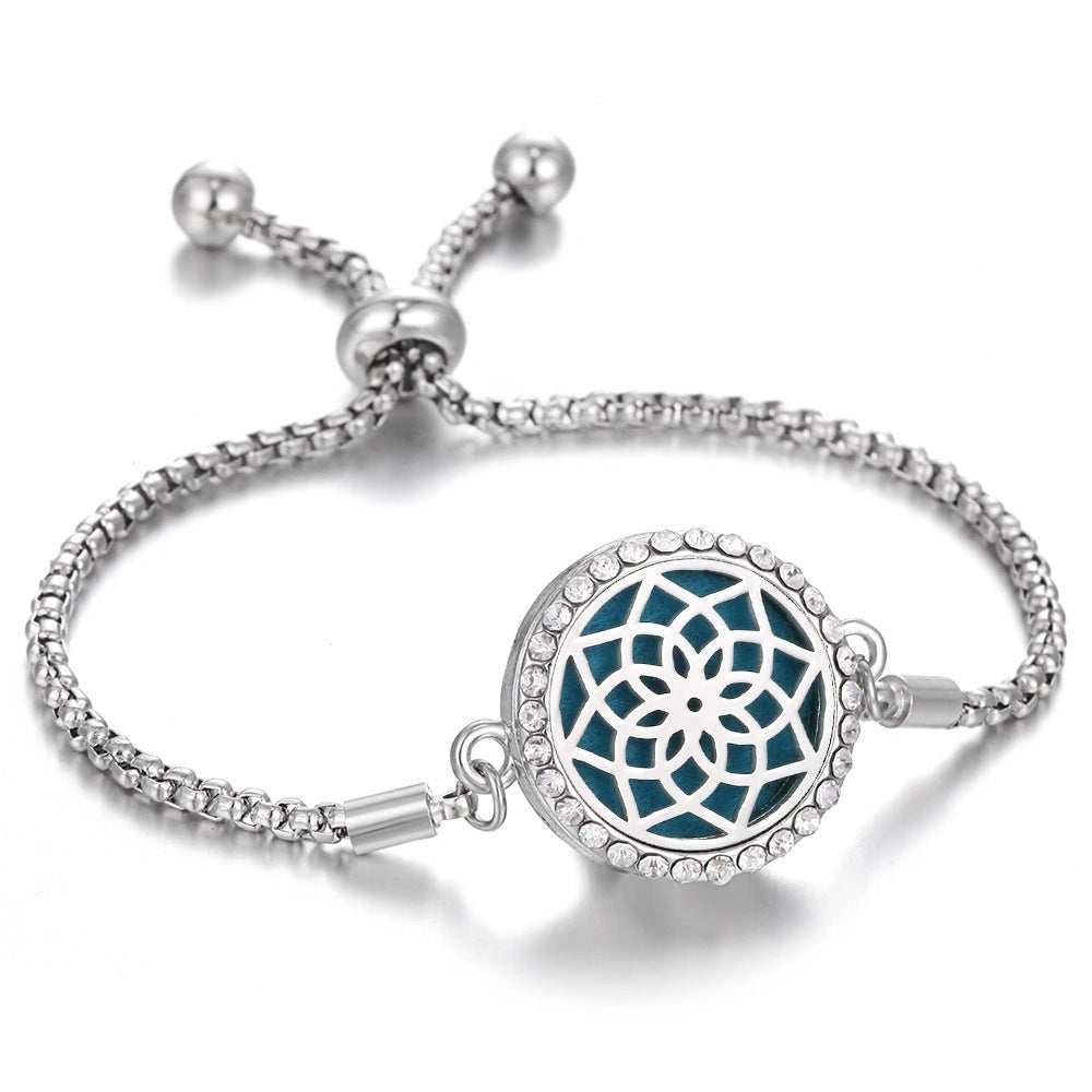Stylish Aromatherapy Bracelet with Essential Oil Diffuser