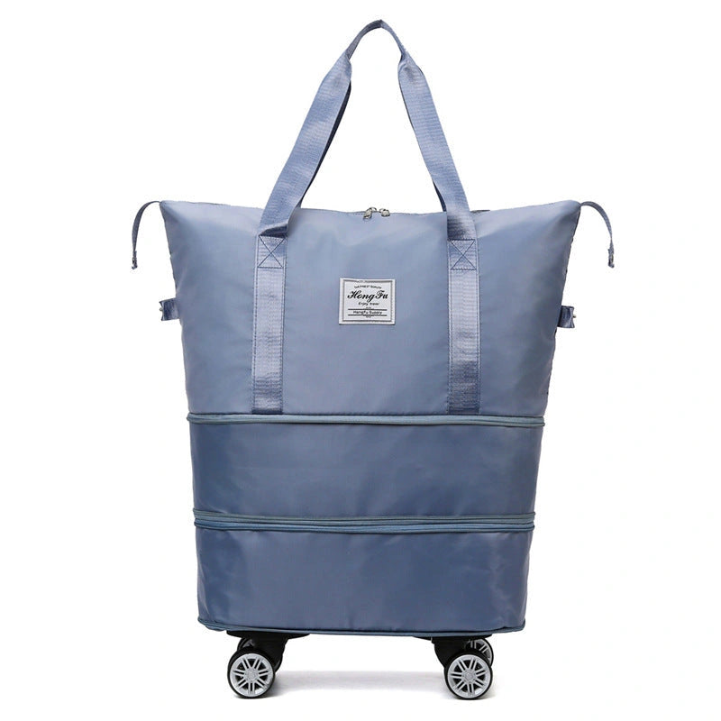 Universal Wheel Travel Bag with Double-layer Dry and Wet Separation for Fitness and Yoga