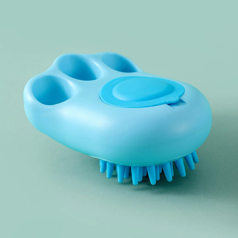Cat Paw Bath Brush with Fine Foaming for Pet Grooming