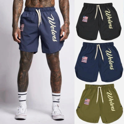 Men's Casual Running Shorts with Breathable Wicking Fabric