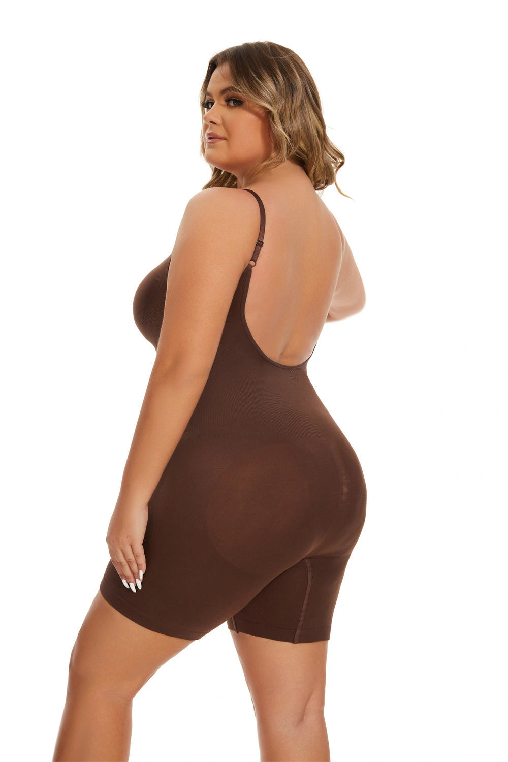 Slimming Waist-Fitted Jumpsuit with Exposed Back