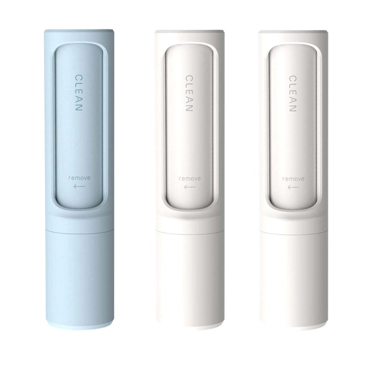 Rotating cylinder electrostatic brush for pet hair removal on clothes