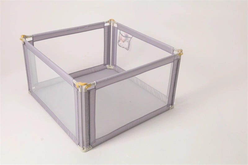 Adjustable Height Baby Play Fence with Sponge Padding, 120X120X68cm
