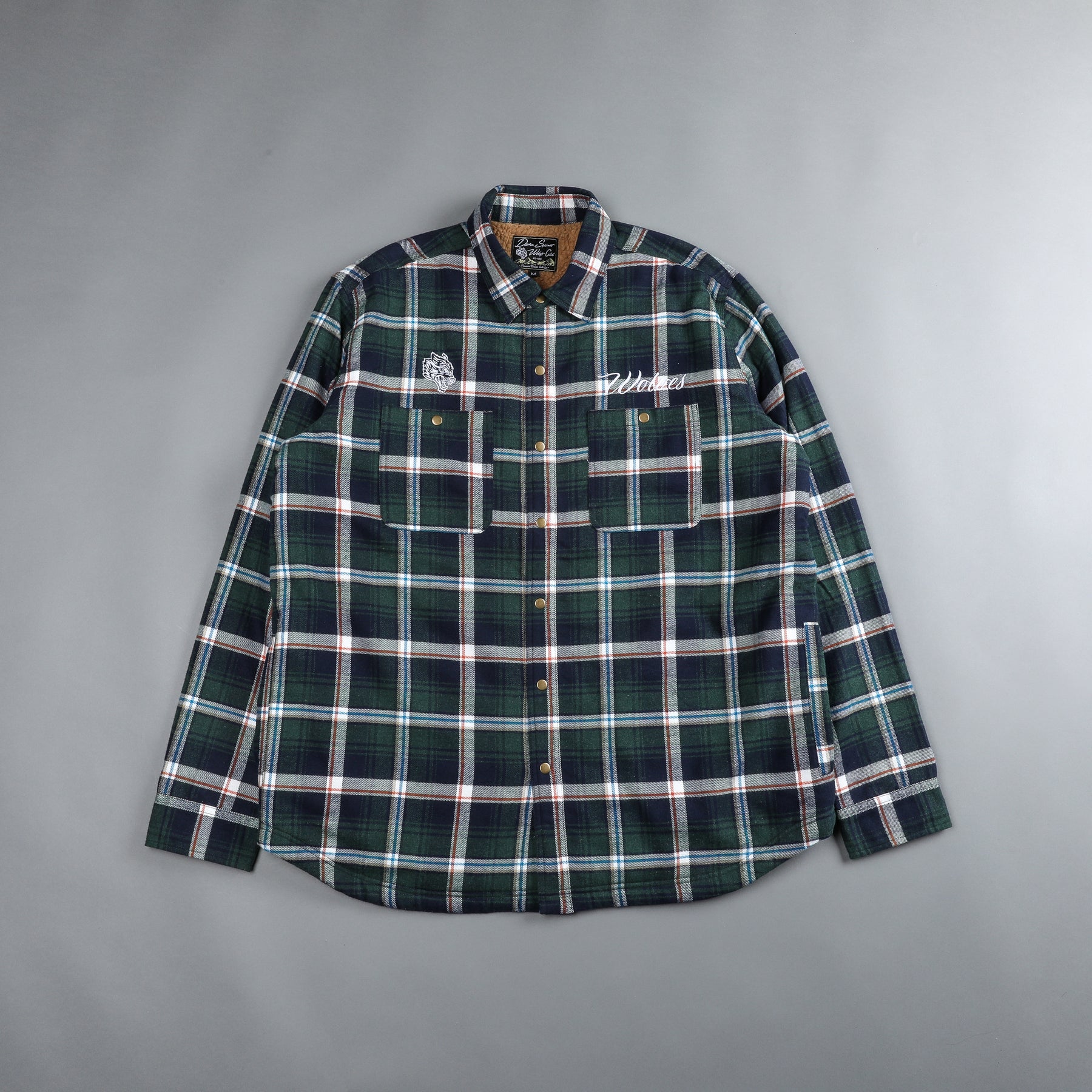 Seattle Sherpa Lined Flannel in Woodland Plaid