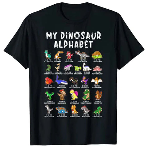 My Dino Alphabet Tee