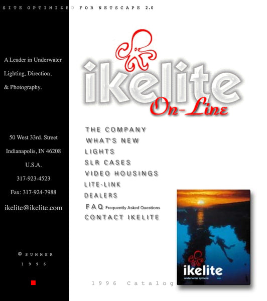 Ikelite website circa 1996