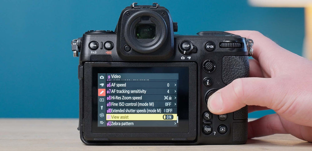Shooting Log with LCD View Assist on Nikon Mirrorless Camera