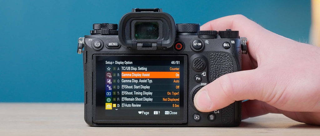 Shooting Log with LCD View Assist on Sony Mirrorless Camera