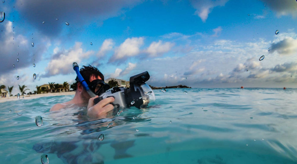 Water Droplets on the Dome Underwater Split Shots Copyright Steve Miller Ikelite