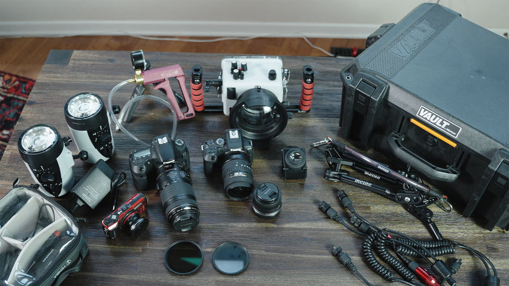 what's in steve miller's ikelite gear bag full layout