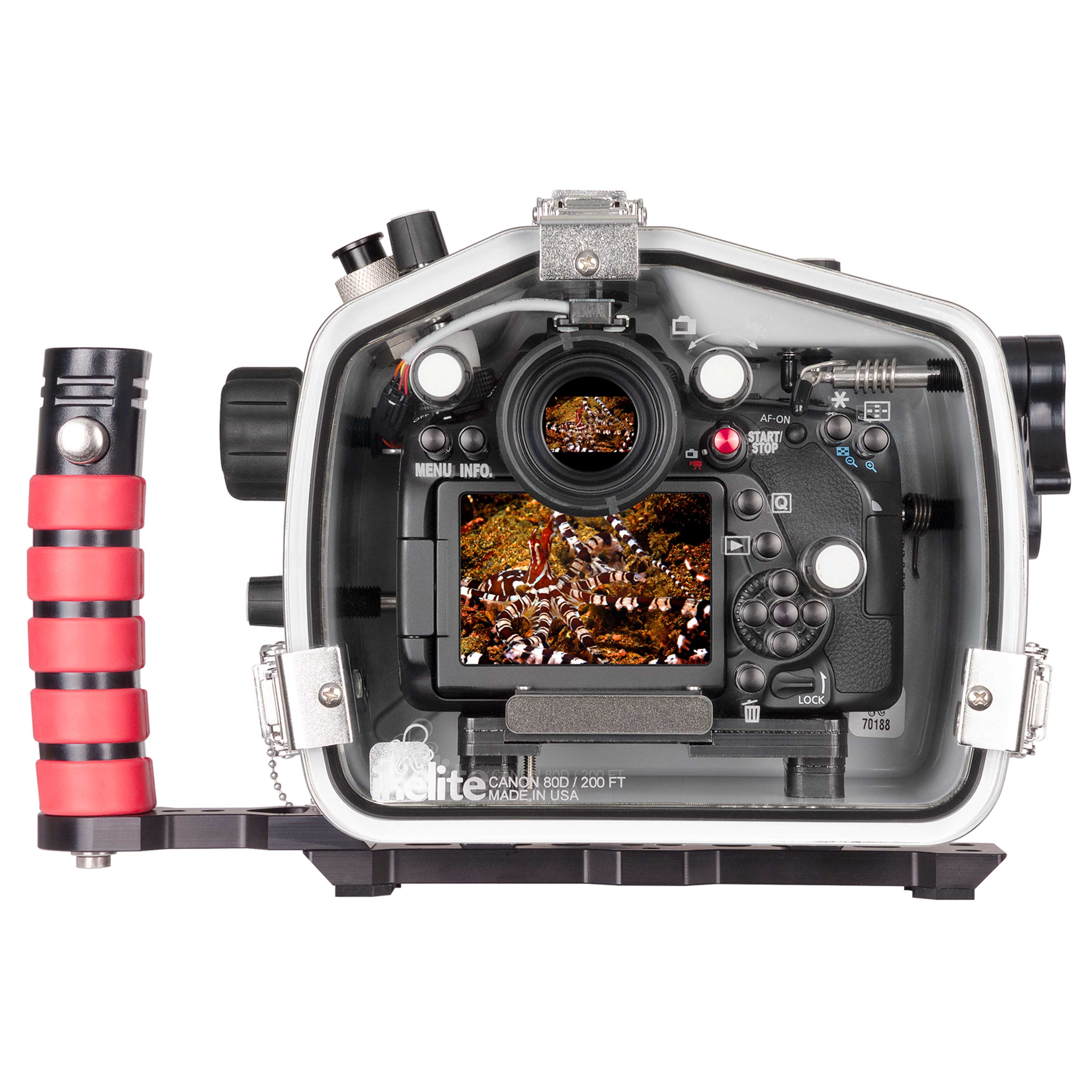 Gesprekelijk proza wees gegroet 200DL Underwater Housing for Canon EOS 80D DSLR Cameras