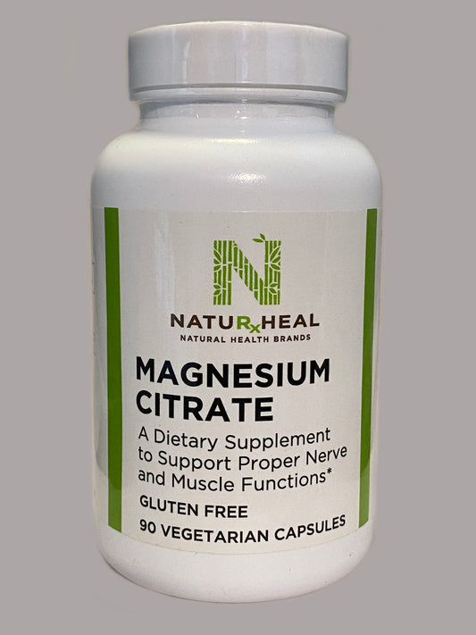Magnesium Citrate. 90 Veg Caps.