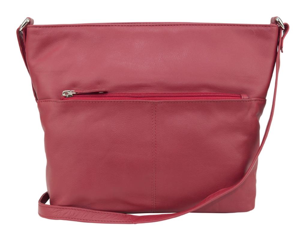 Franco Bonini FB-112 Multi Coloured Top Zip Leather Shoulder Bag ...