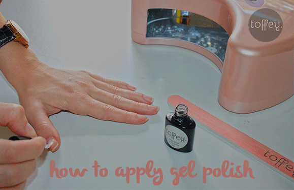how to apply gel polish manicure