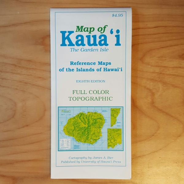 Map Of Kauai The Garden Isle, by James A. Bier by The Kauai Store  The Kauai Store