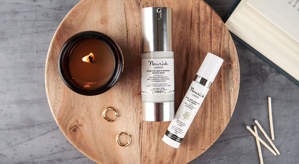 Night Time Routine: Probiotic Multi-Mineral Repair Mask and Kale Anti-Ageing Eye Cream