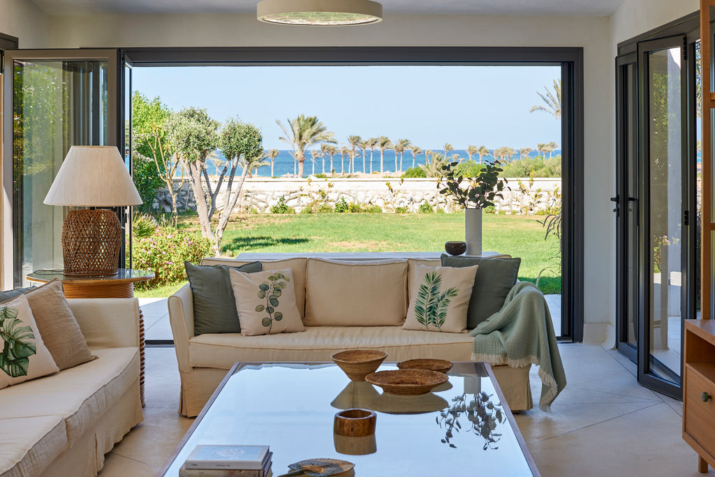 Living room with seaview