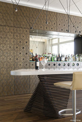 Entertainment area with a bespoke made bar by Encode Design