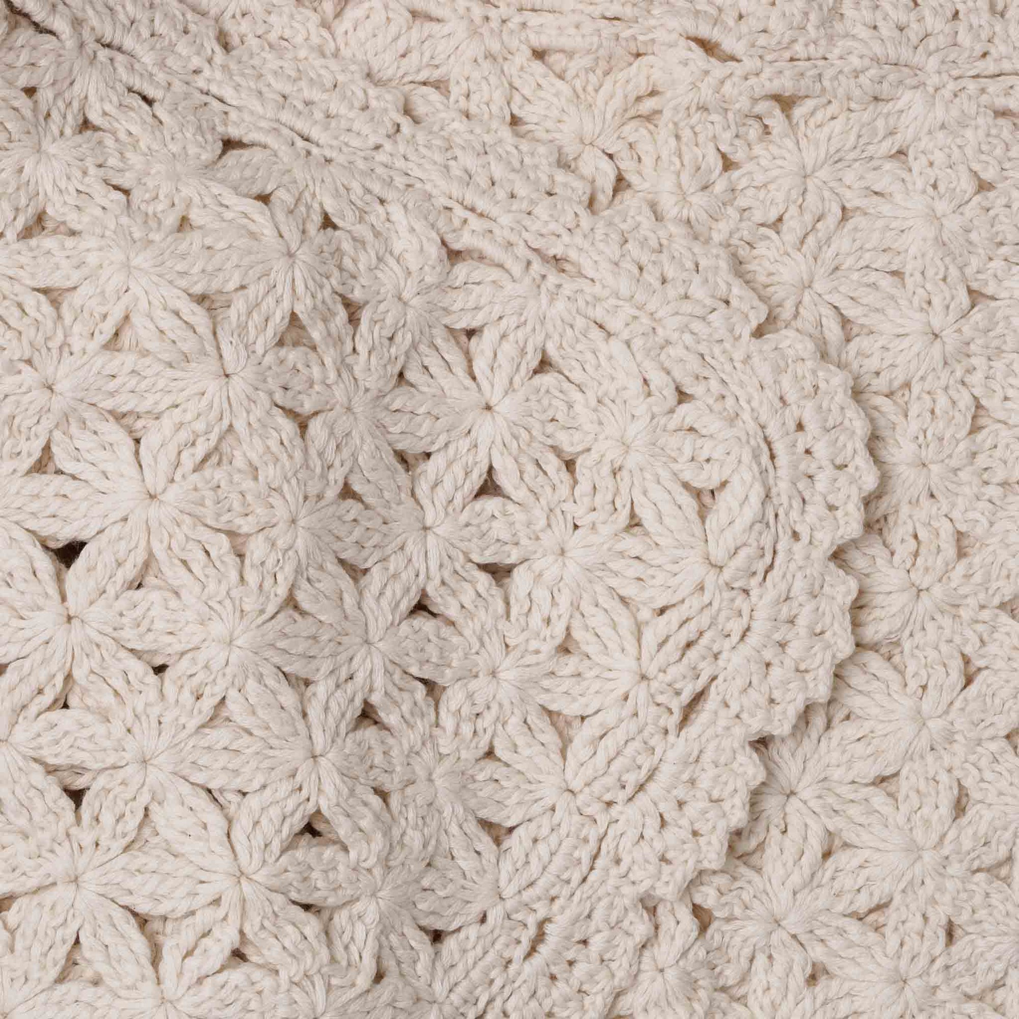 cream baby shawl