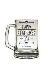 Fathers Day Beer Mug Personalised 