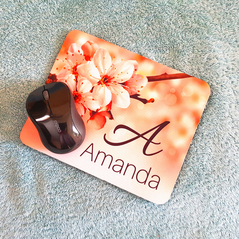  Mouse Pad Personalised with Name & Initial 