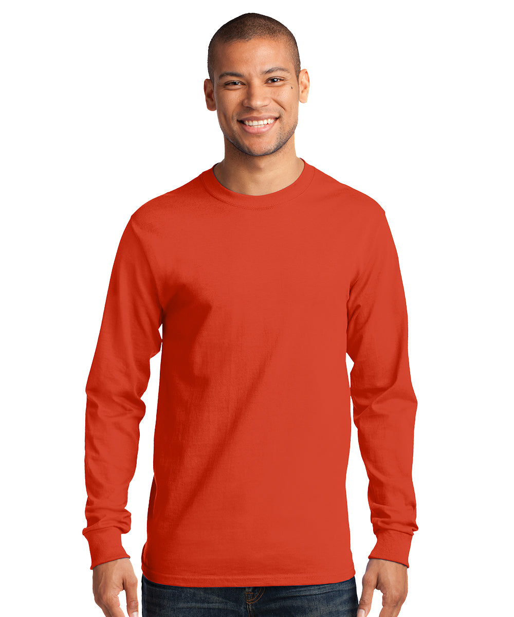 Men's Long Sleeve 100% Cotton Classic T-Shirts | UniFirst